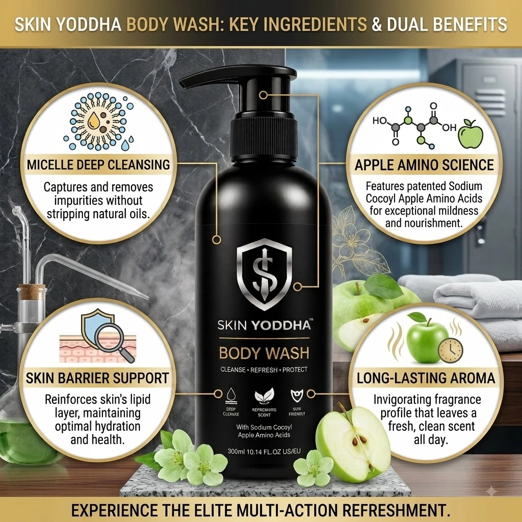 Skin Yoddha Apple Amino Body Wash view 3